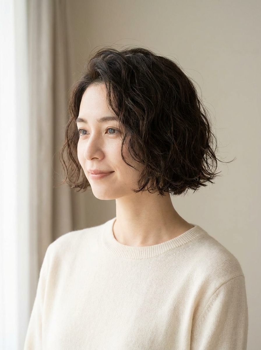 Textured Micro Bob als Chaotische Kurzhaarfrisuren Inspiration 2026